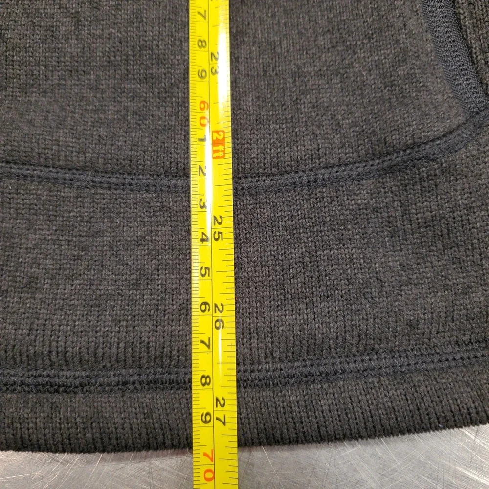 The North Face Mens Gray Sweater Fleece Full Zip Hooded Jacket Charcoal Heather